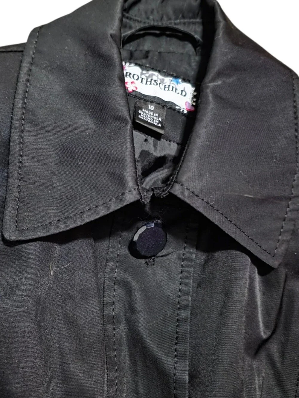 Rothschild collared shoulder pad pleated trench coat button up with belt